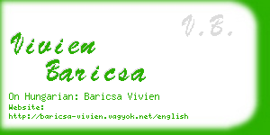 vivien baricsa business card